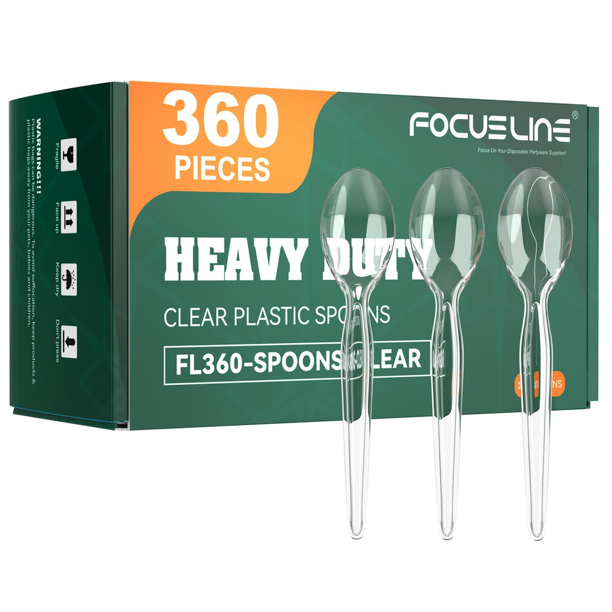 FOCUSLINE Heavy Duty Disposable Cutlery for Catering and Events