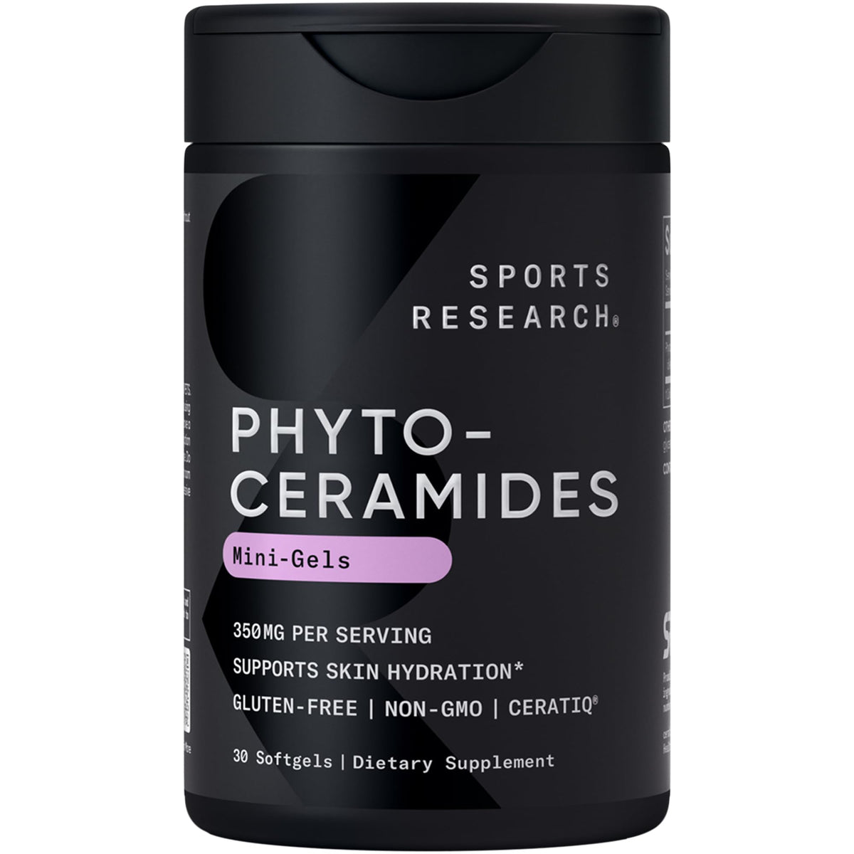 Sports Research Phytoceramides 350 mg Dietary Supplement for Skin Hydration Ceratiq