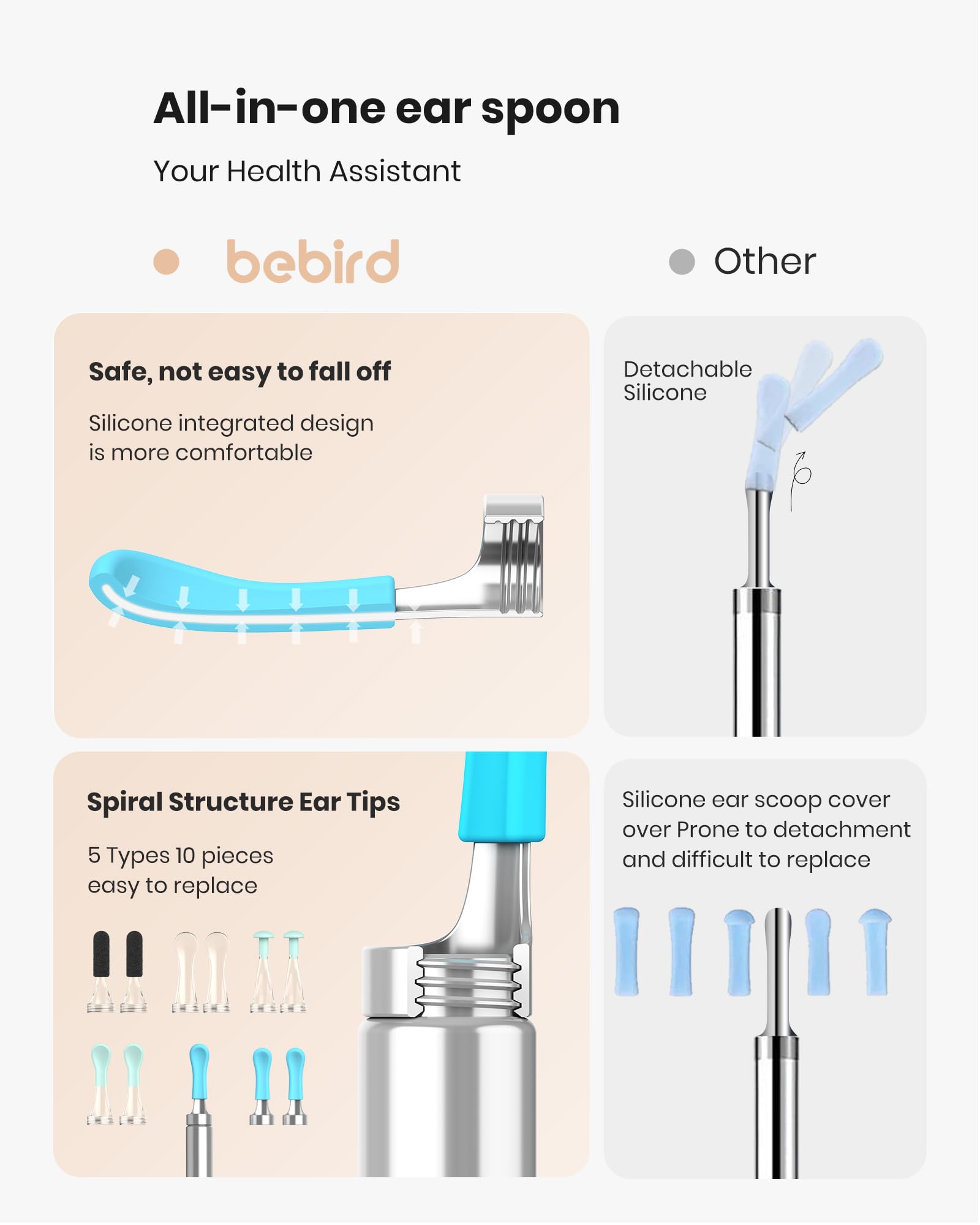 BEBIRD R1 Ear Wax Removal Tool with 1080P Camera EarScope

