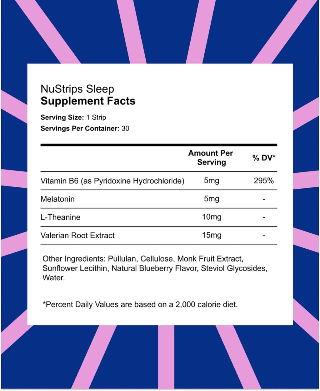 NuStrips Sleep Aid - Fast-Dissolving Natural Sleep Support

