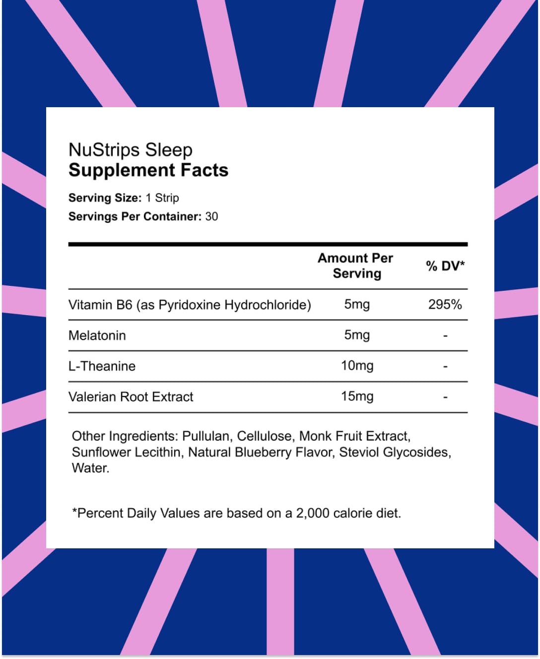 NuStrips Sleep Aid - Fast-Dissolving Natural Sleep Support

