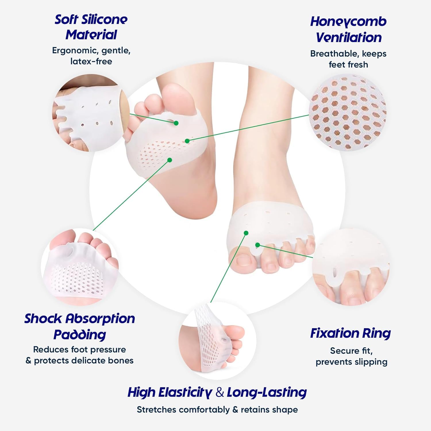 Silicone Toe Spacers Unisex Foot Care

