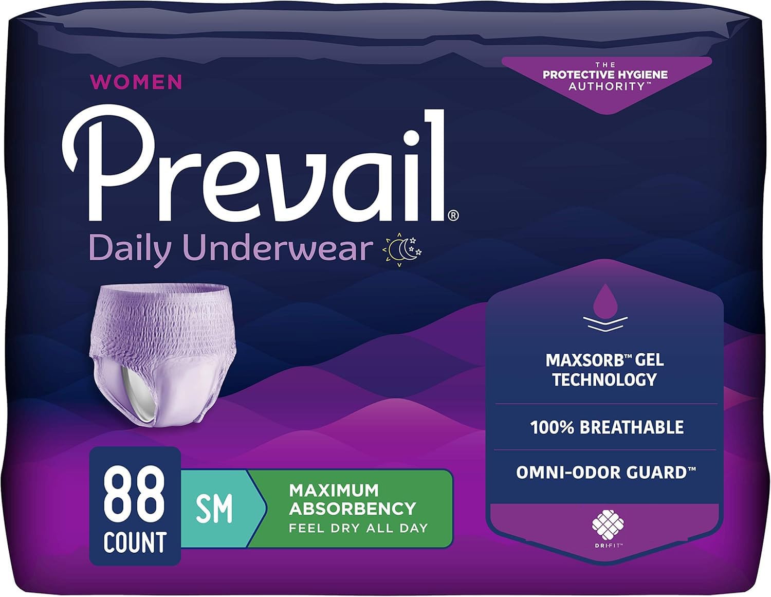 Prevail Proven Women's Incontinence Protective Underwear - Maximum Absorbency