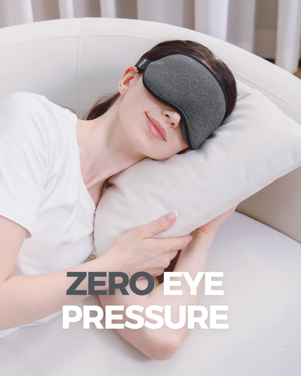 MZOO Luxury Sleep Mask 3D | Light Blocking & Comfort

