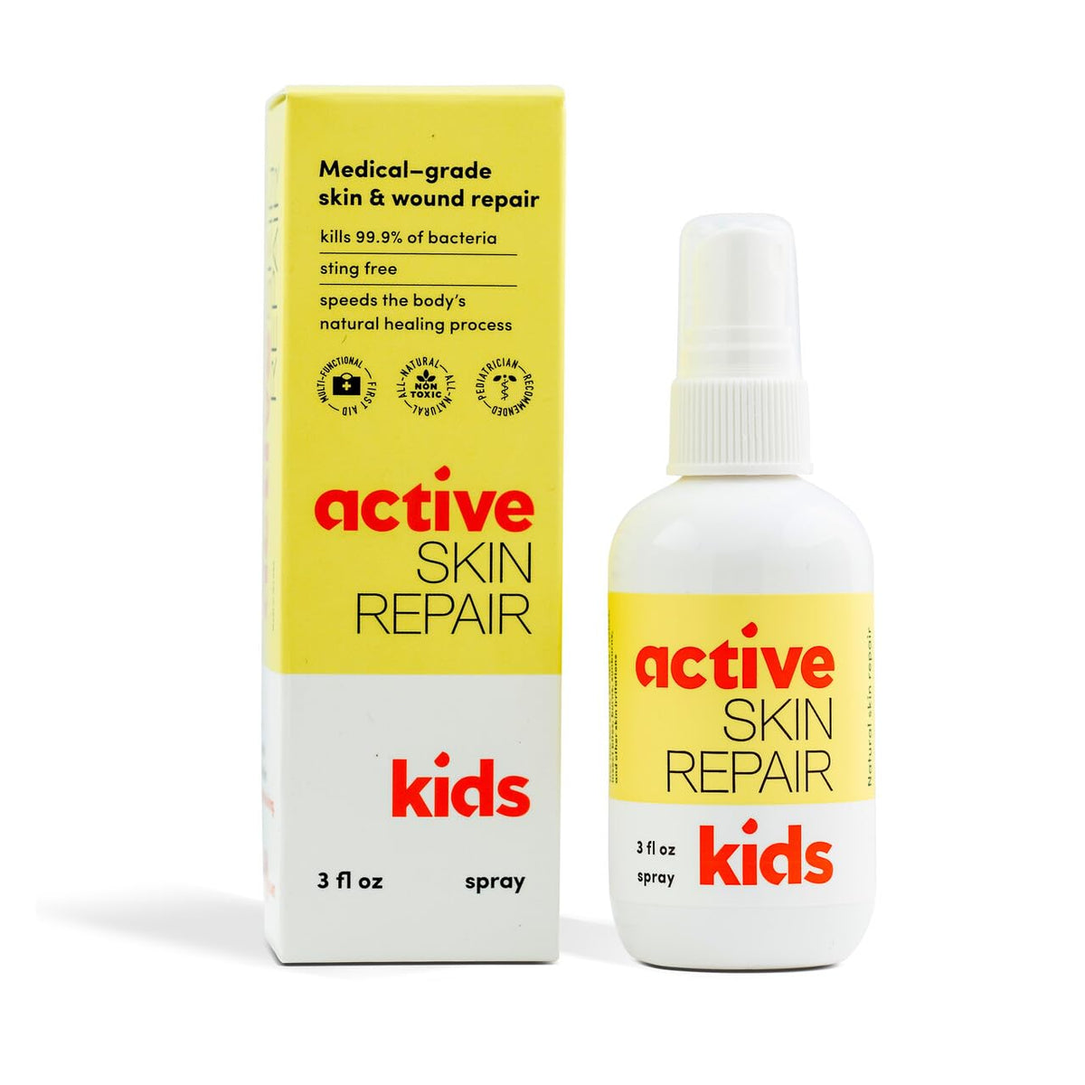 Active Skin Repair Kids First Aid Spray - Non-Toxic

