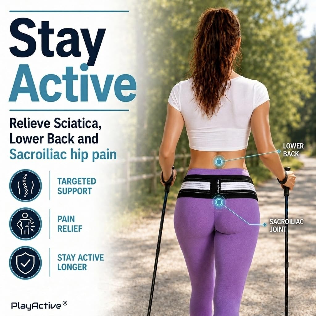 PlayActive Sacroiliac Hip Belt - SI Joint Support

