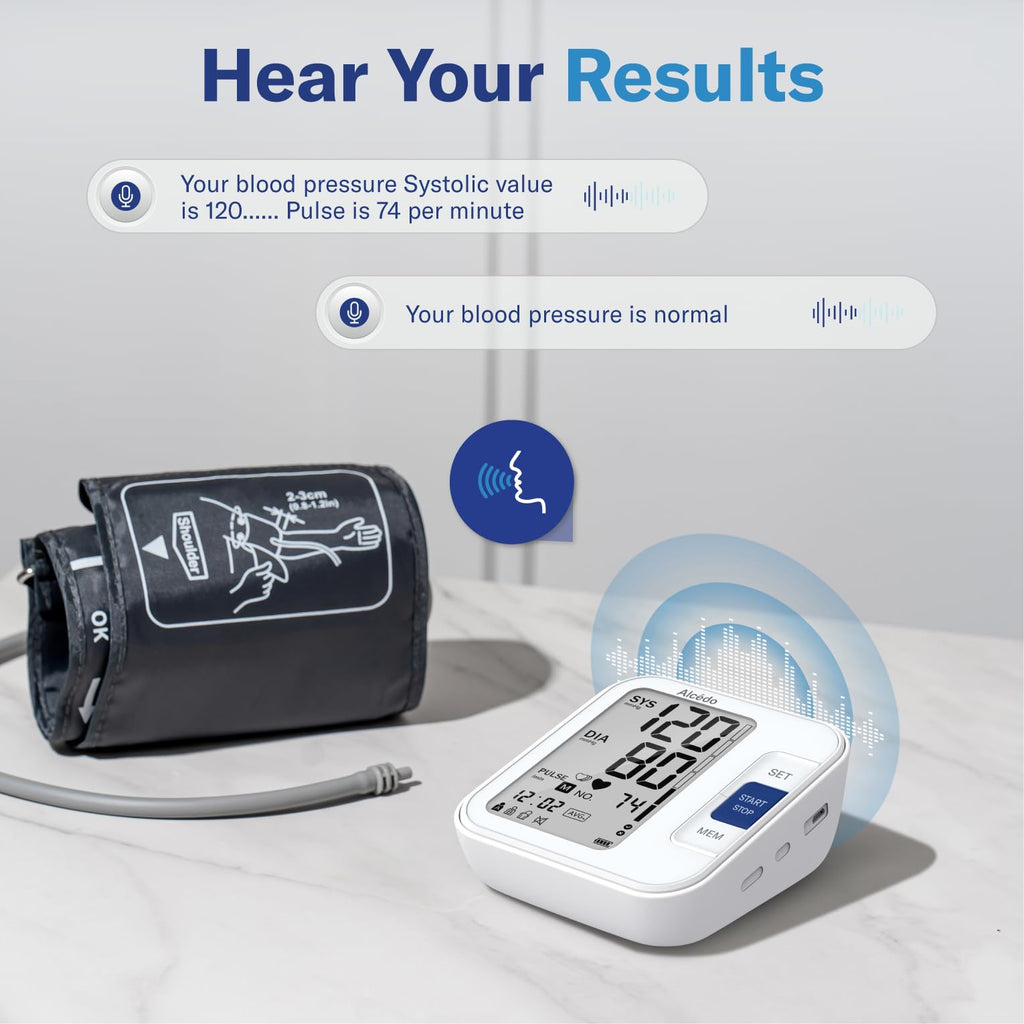 Alcedo Blood Pressure Monitor for Home Use | LCD Display


