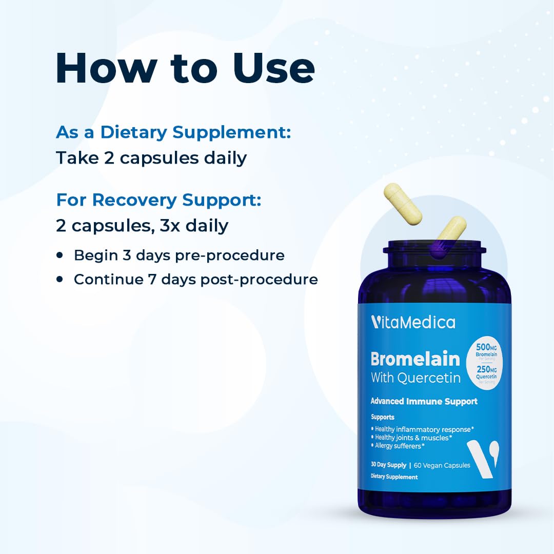 VitaMedica Bromelain & Quercetin - Immunity & Joint Support

