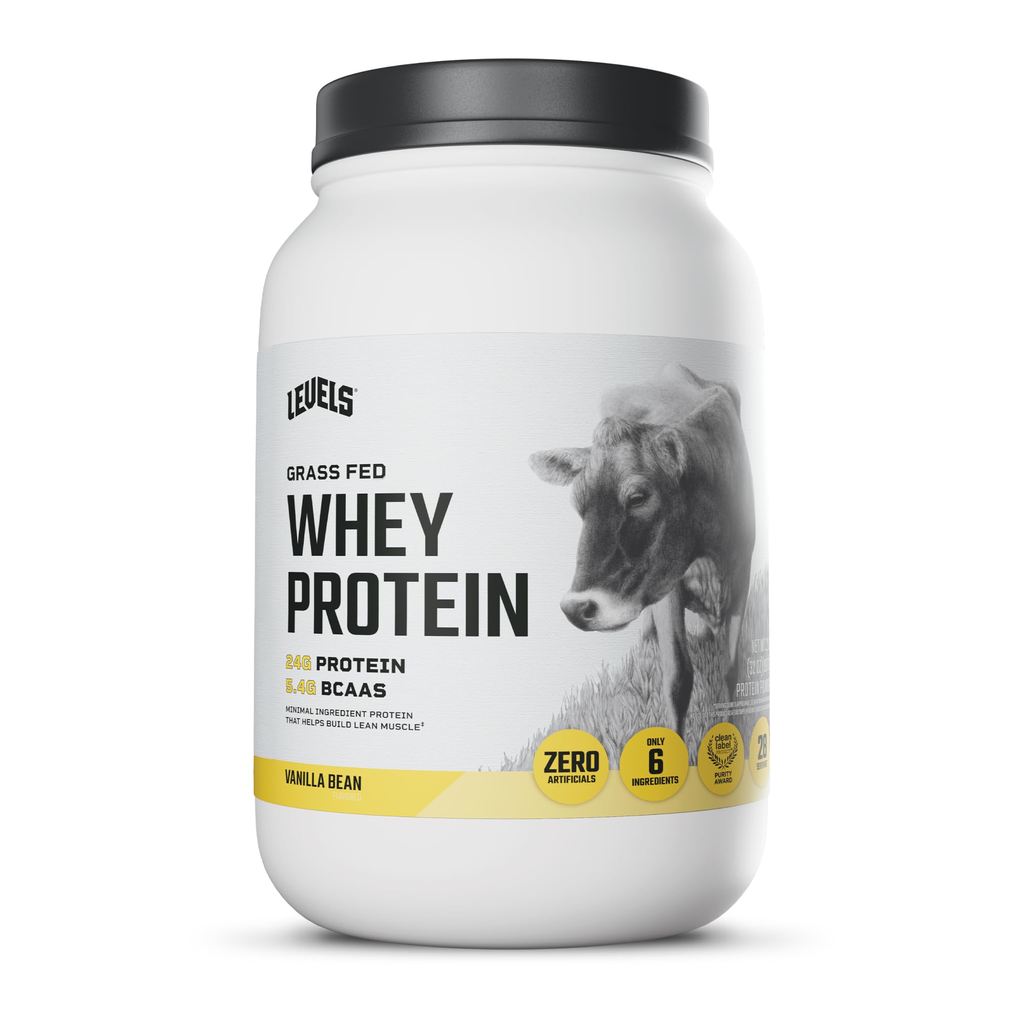 Levels Grass-Fed Whey Protein Powder No Artificials
