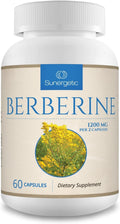 Sunergetic Premium Berberine Supplement - Berberine HCl, Immune Support, Vegetarian