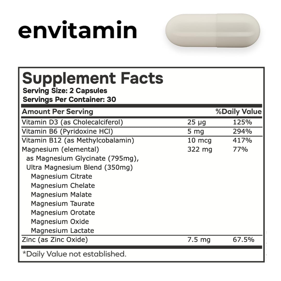 Envitamin Magnesium Dietary Supplement | Daily Wellness

