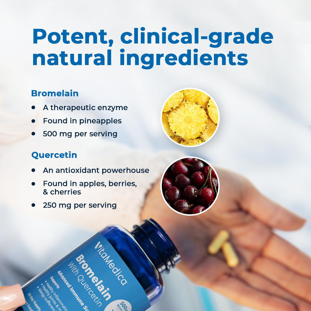 VitaMedica Bromelain & Quercetin - Immunity & Joint Support

