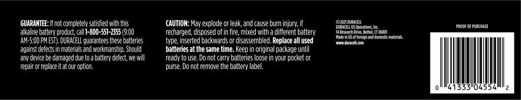Duracell Coppertop Alkaline Batteries - Household Power

