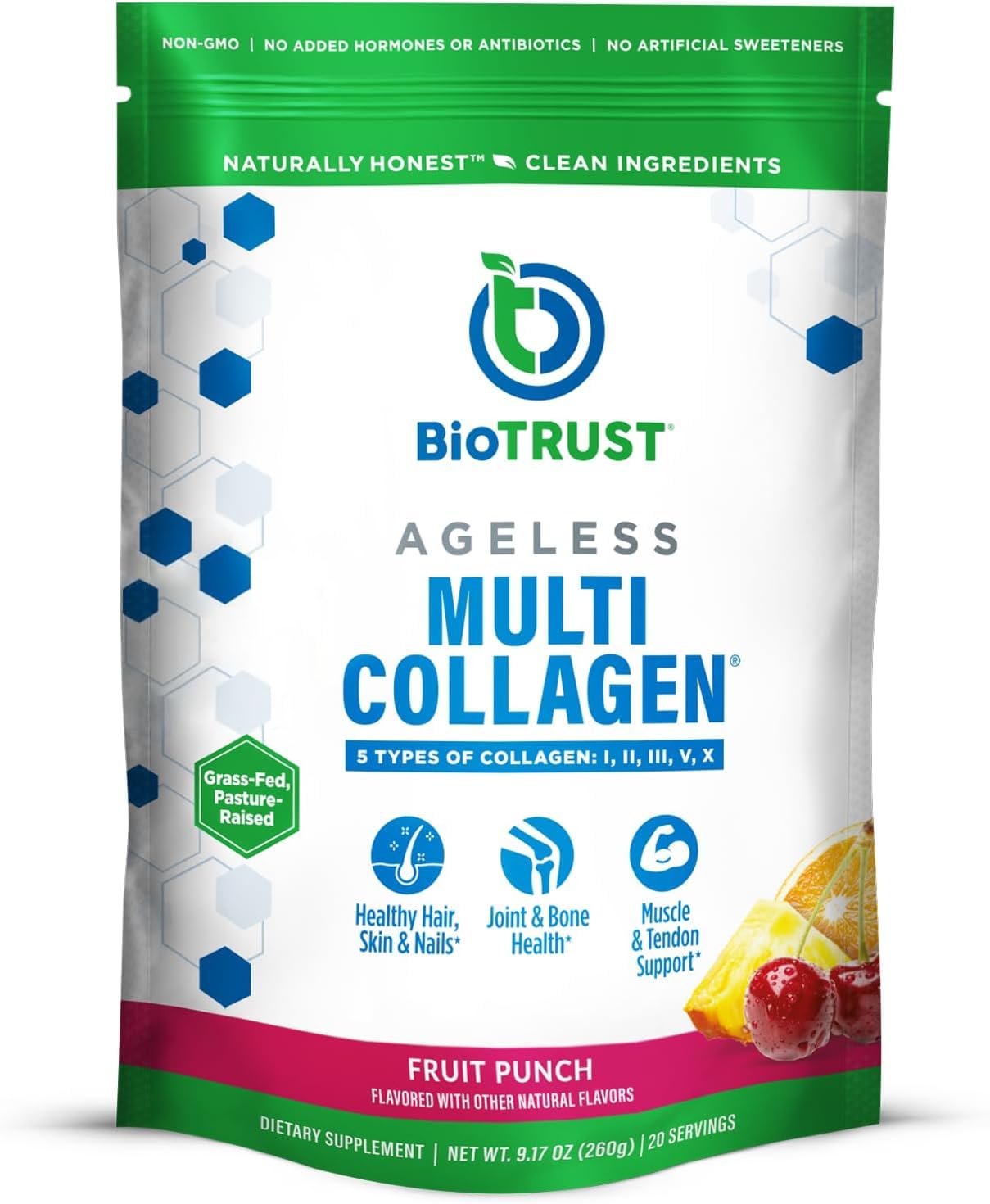 BioTrust Ageless Multi Collagen Peptides Powder