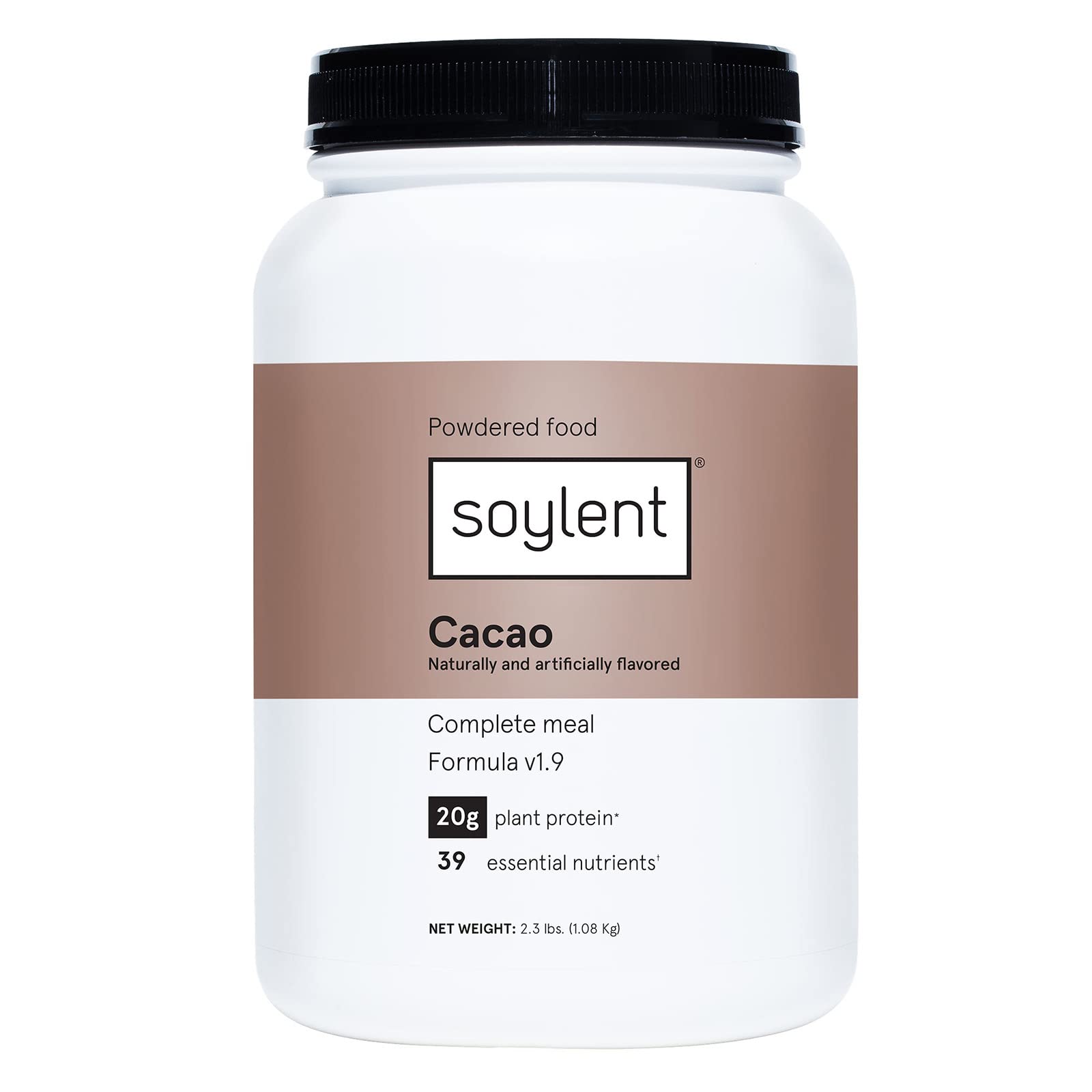 Soylent Complete Nutrition Gluten-Free Vegan Protein Meal Replacement Powder