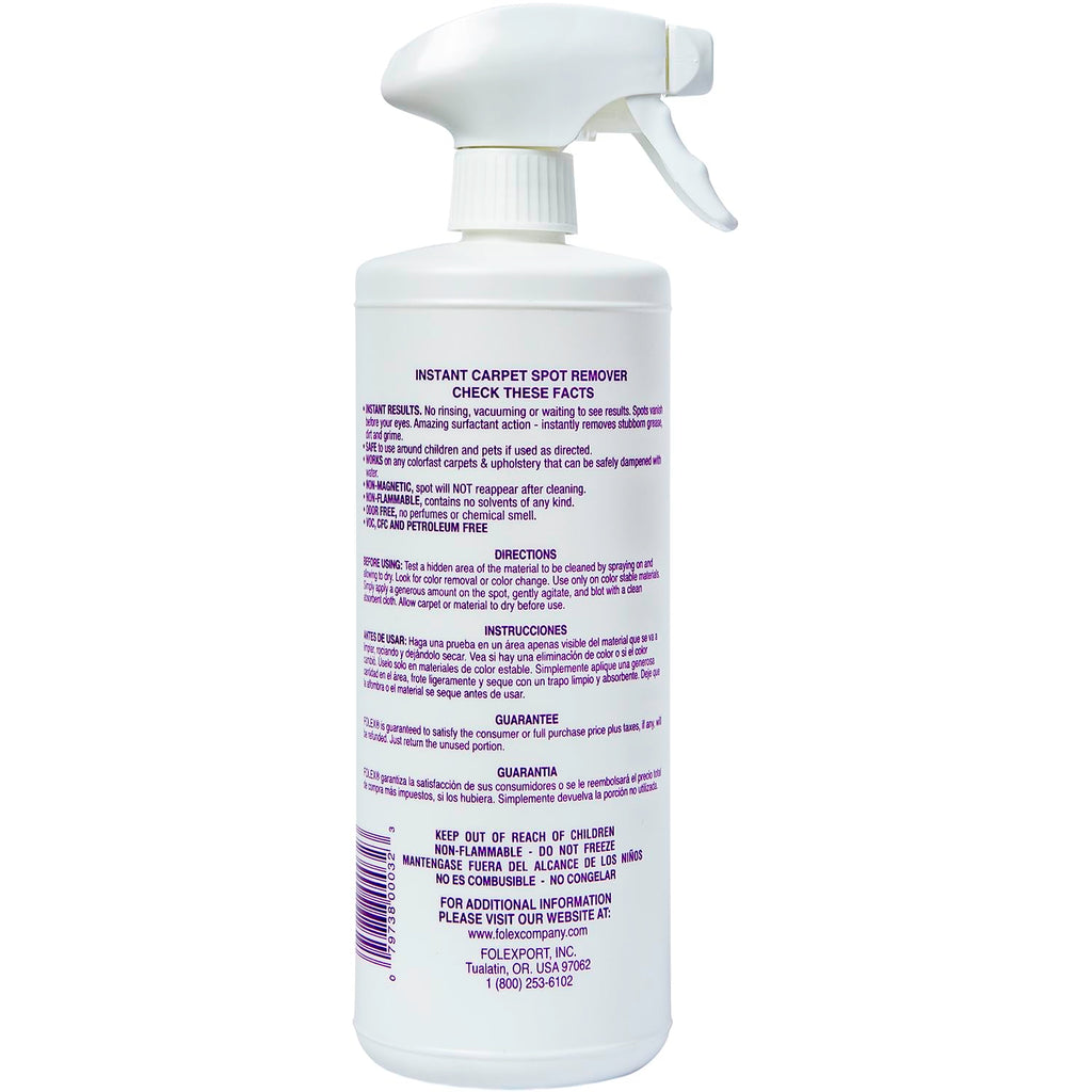 FOLEX Instant Carpet Spot Remover - Stain Removal

