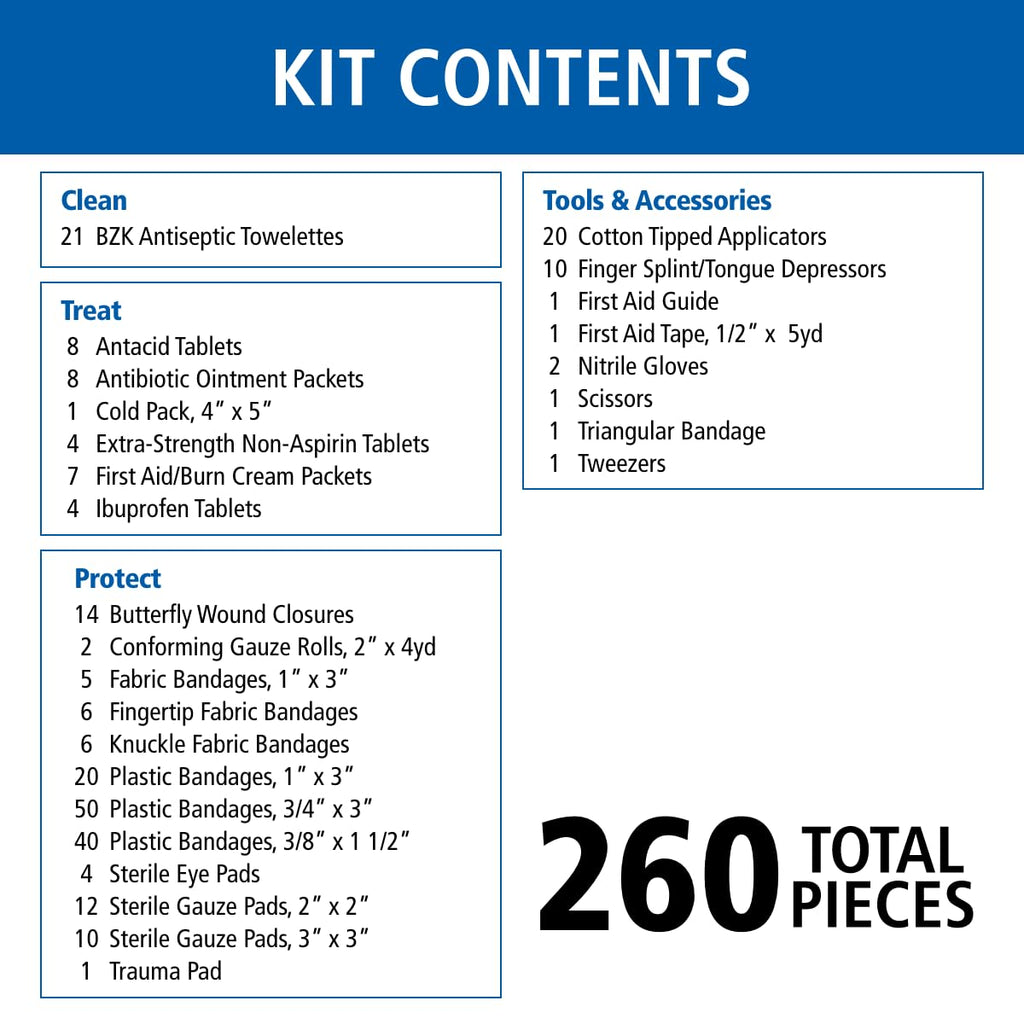 First Aid Only OSHA-Compliant First Aid Kit | Portable Case

