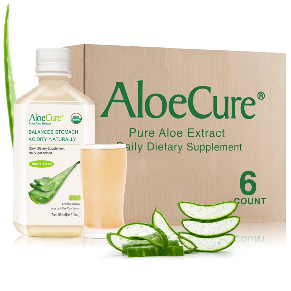 Aloe Vera Juice by AloeCure, USDA Organic