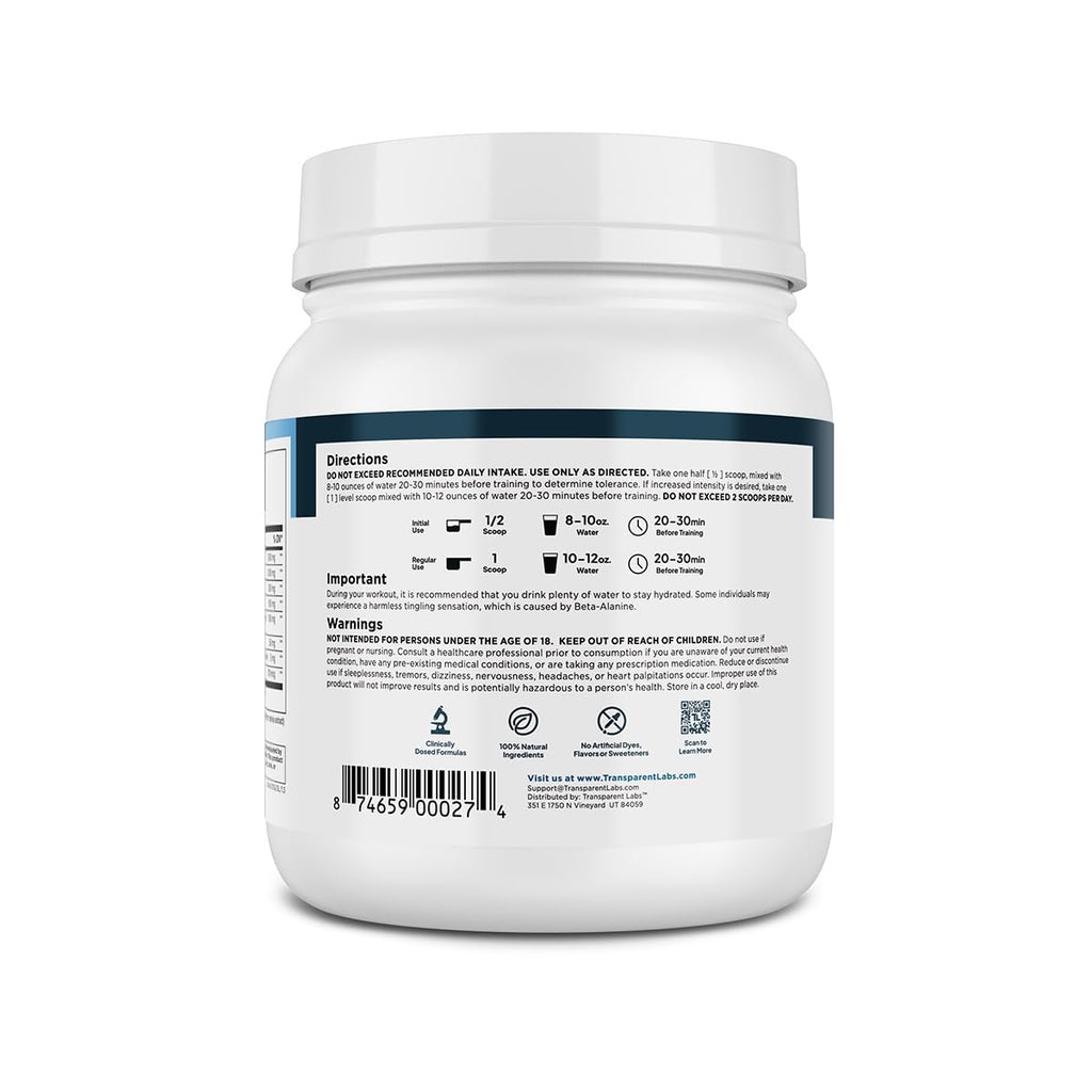 Transparent Labs Lean Pre-Workout - Body Recomposition

