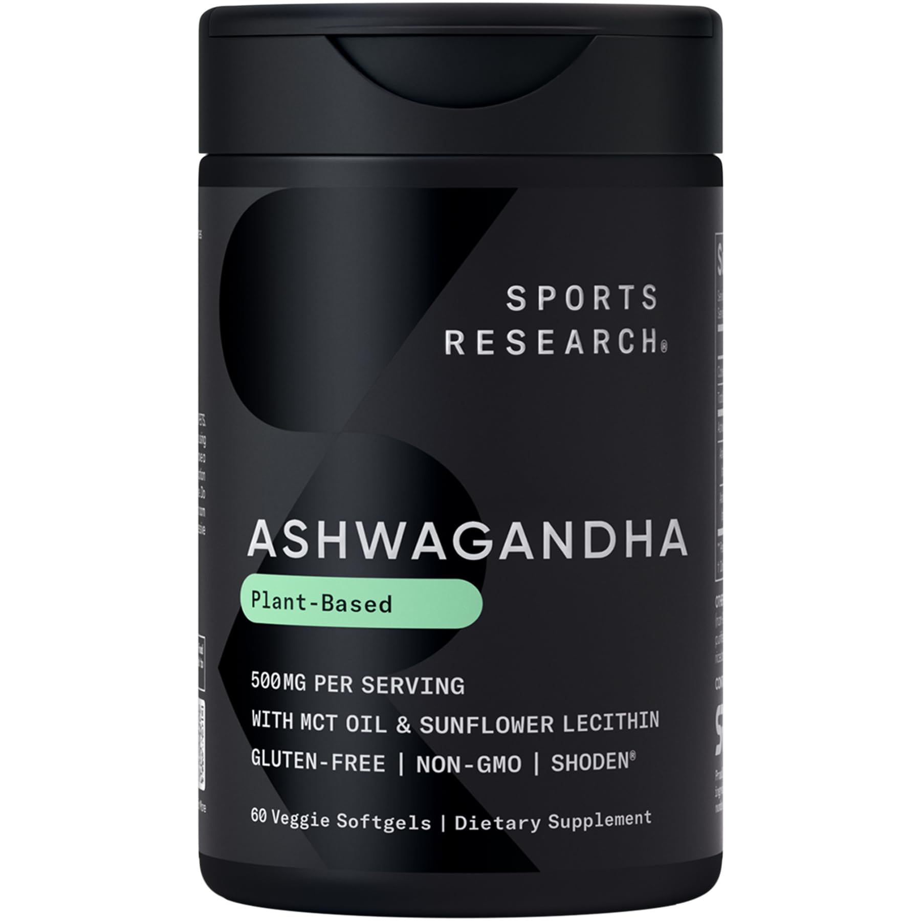 Sports Research Ashwagandha Softgels for Relaxation and Sleep

