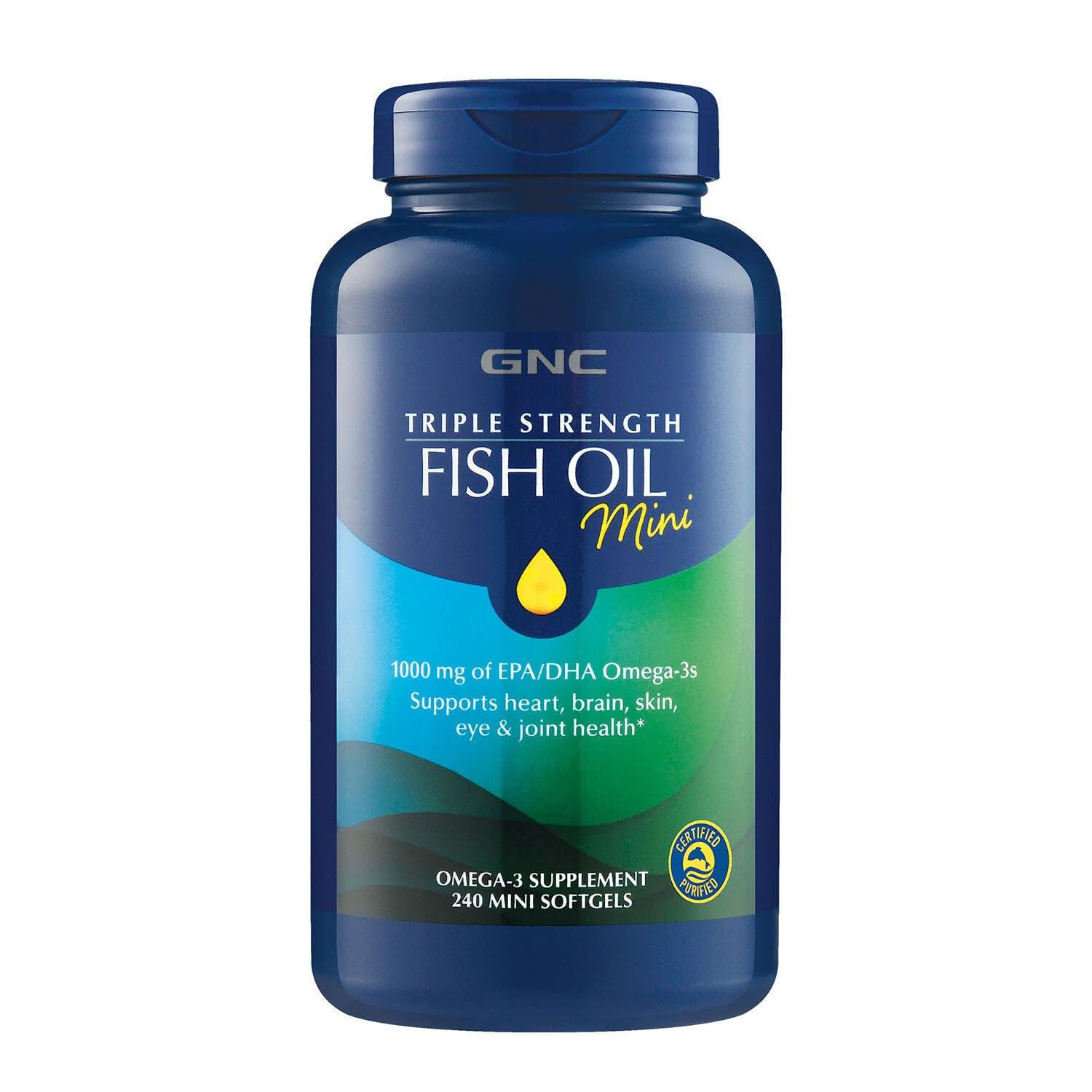GNC Fish Oil Mini Omega-3 for Heart & Brain

