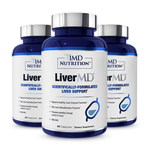 1MD LiverMD Liver Support Supplement with Siliphos Milk Thistle & NAC