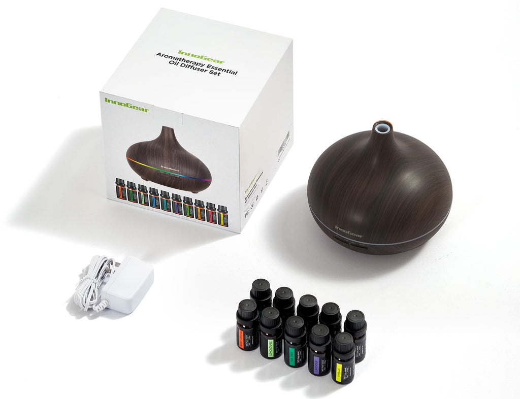 InnoGear Aromatherapy Diffuser with 400ml Tank & 10 Oils

