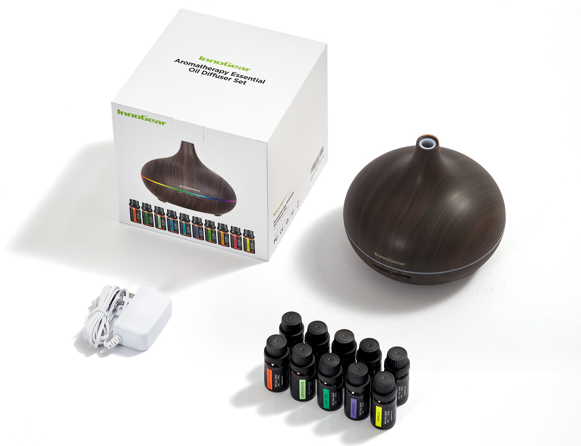 InnoGear Aromatherapy Diffuser with 400ml Tank & 10 Oils

