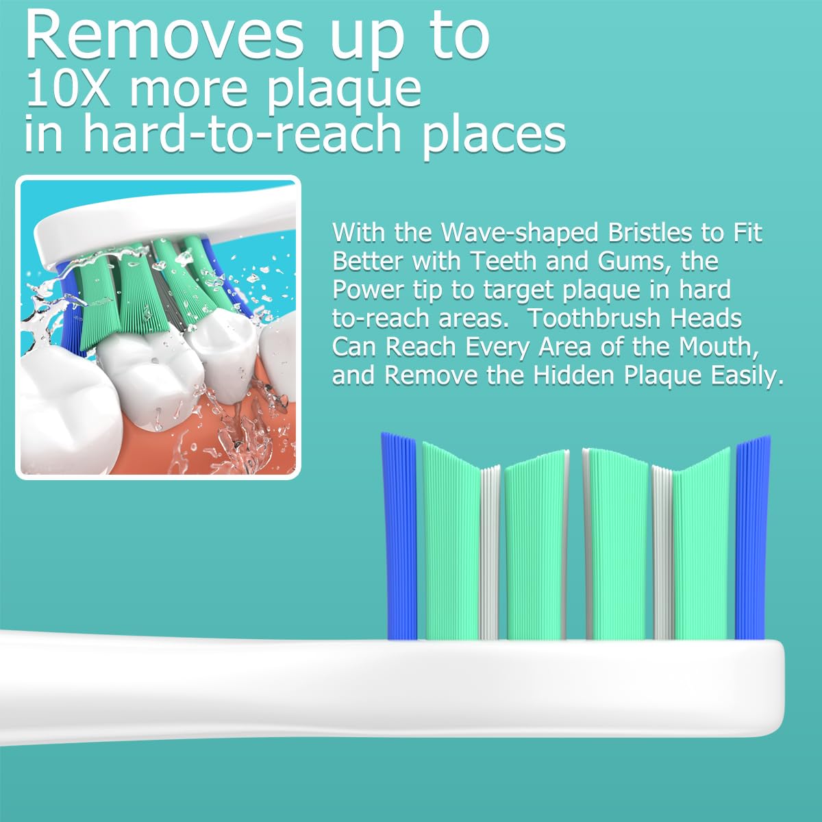 Cusnikelo Sonicare Replacement Heads for Philips

