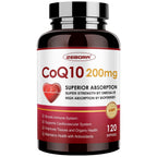 ZEBORA CoQ10 200mg Softgels with PQQ, BioPerine & Omega-3

