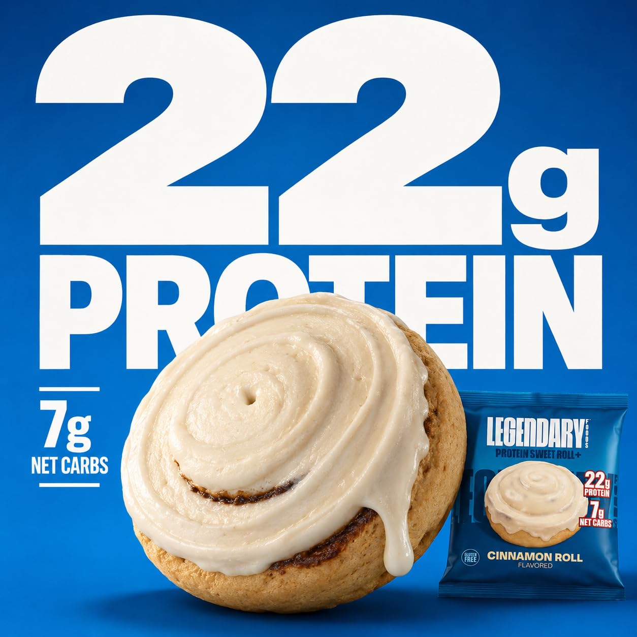 Legendary Foods 22g Protein Bars – Gluten-Free Keto Snack

