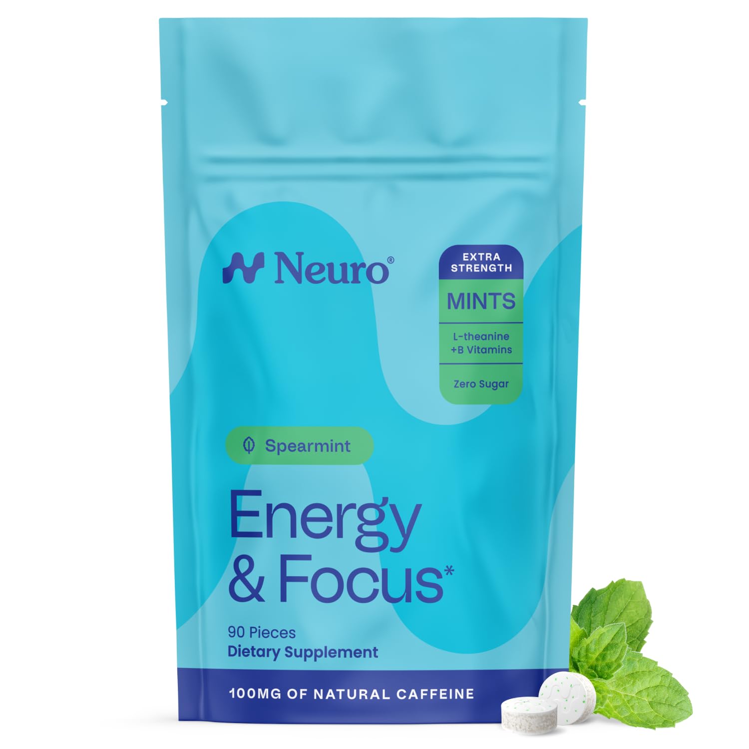 Neuro Energy & Focus Mints - Caffeine + L-Theanine

