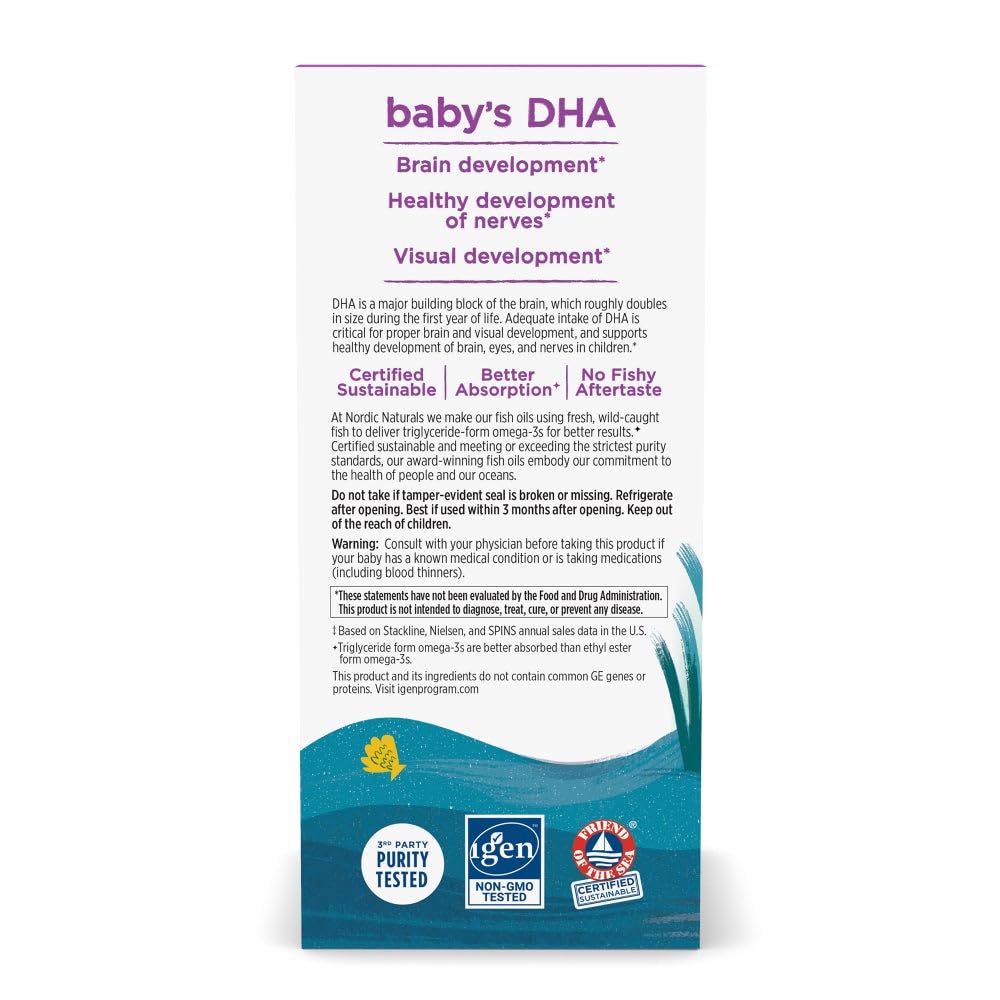 Nordic Naturals Baby's DHA Unflavored Omega-3 + Vitamin D3

