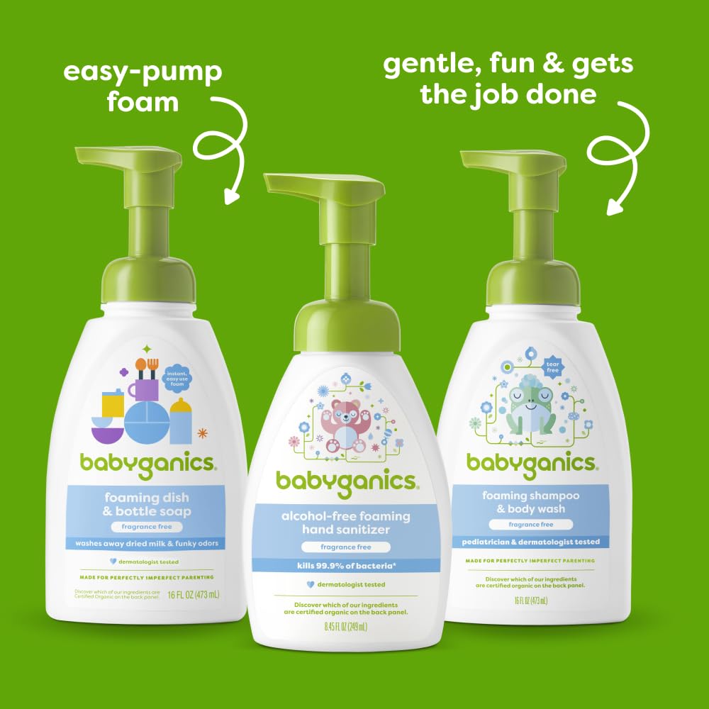 Babyganics Alcohol-Free Foaming Hand Sanitizer | Pump Bottle

