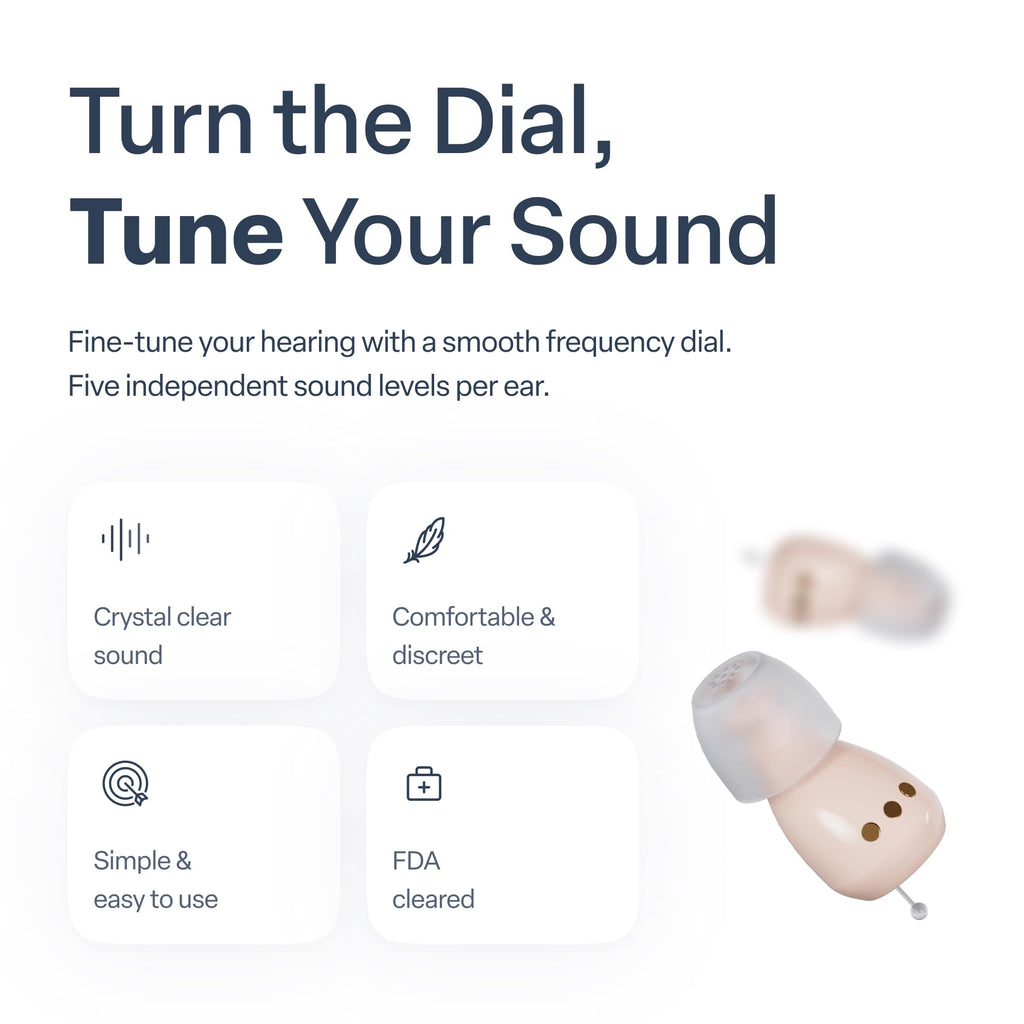 Audien Atom One OTC Hearing Aids Wireless Rechargeable

