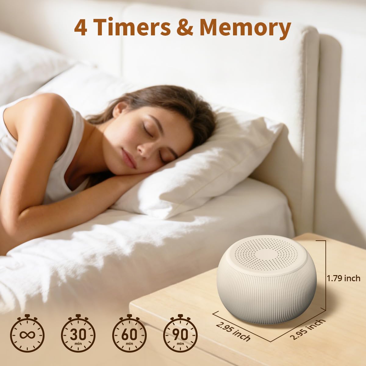 White Noise Machine Portable Travel Rechargeable

