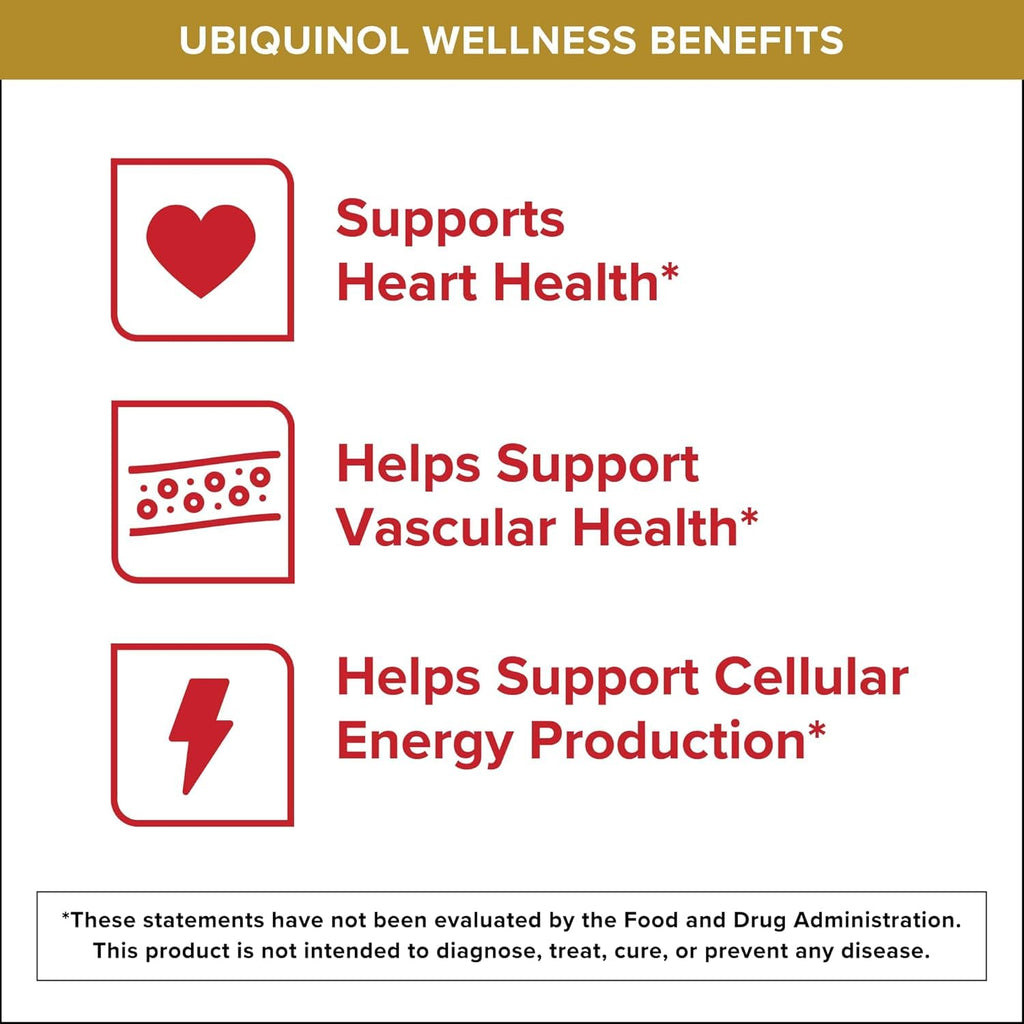 Qunol Ubiquinol CoQ10 Softgels 200 mg

