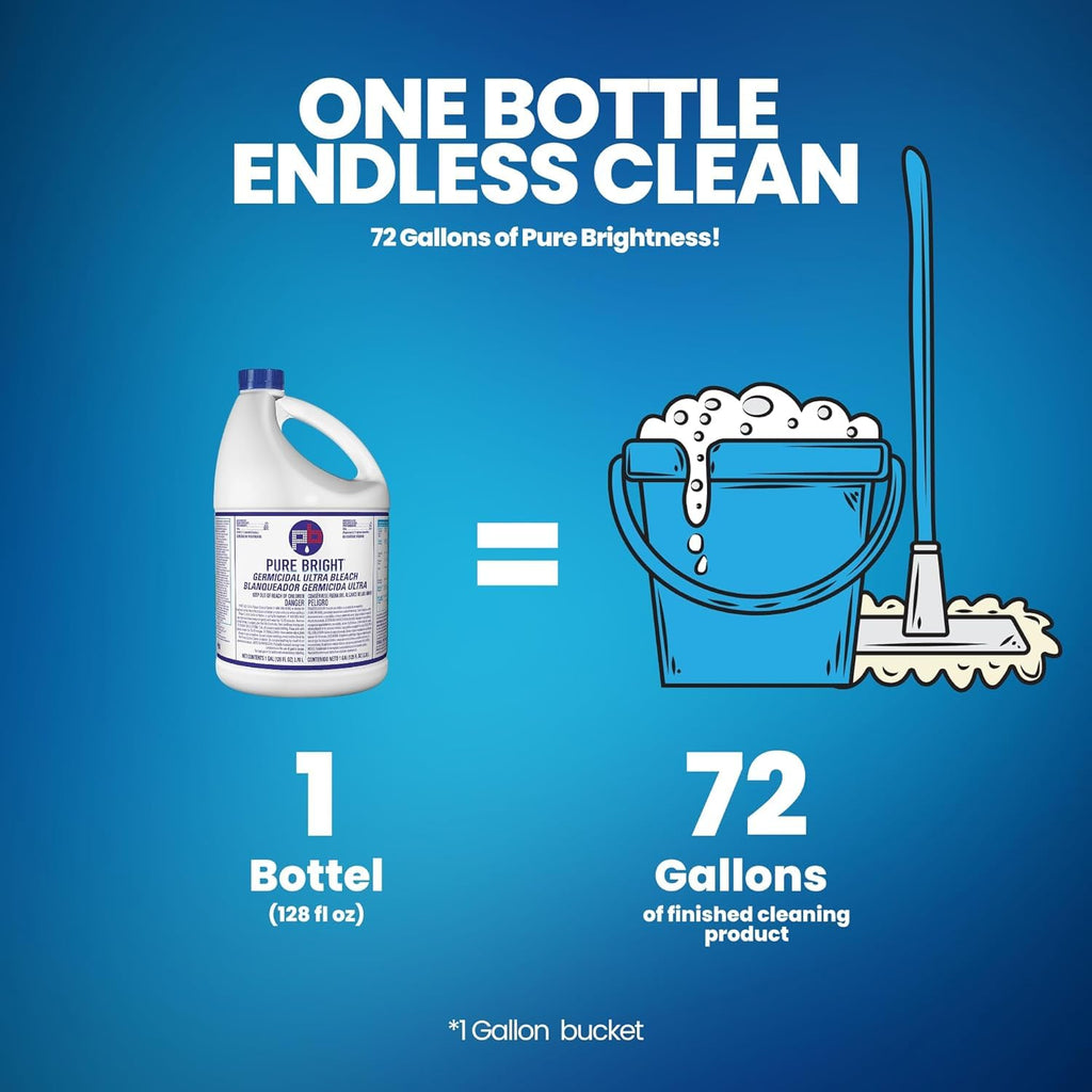 Liquid Chlorine Bleach for Laundry and Cleaning

