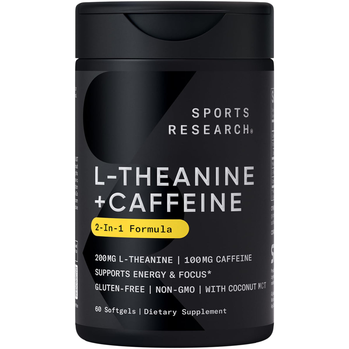 Sports Research L-Theanine with Caffeine & Coconut MCT Oil
