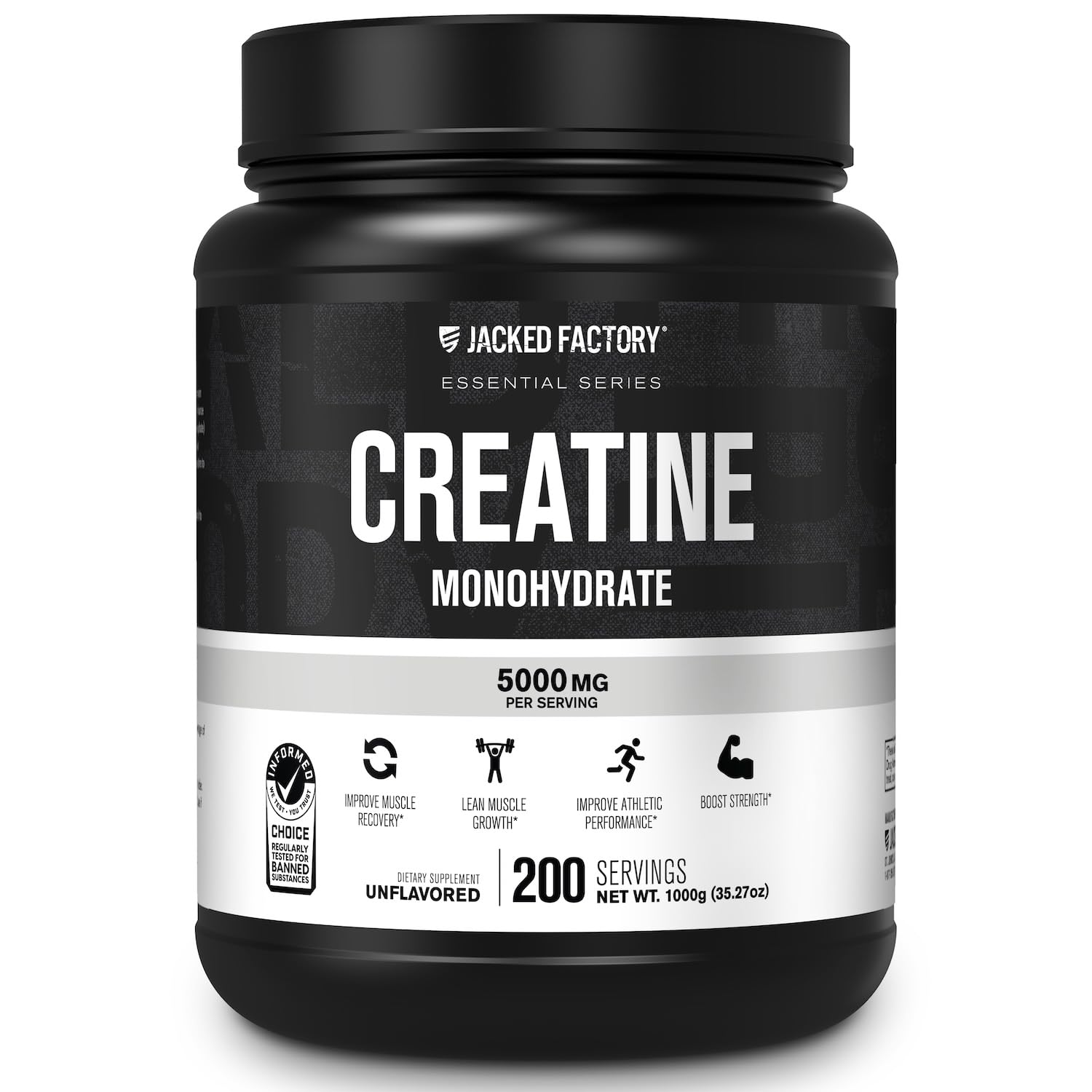 Jacked Factory Creatine Monohydrate Powder | Pure Strength

