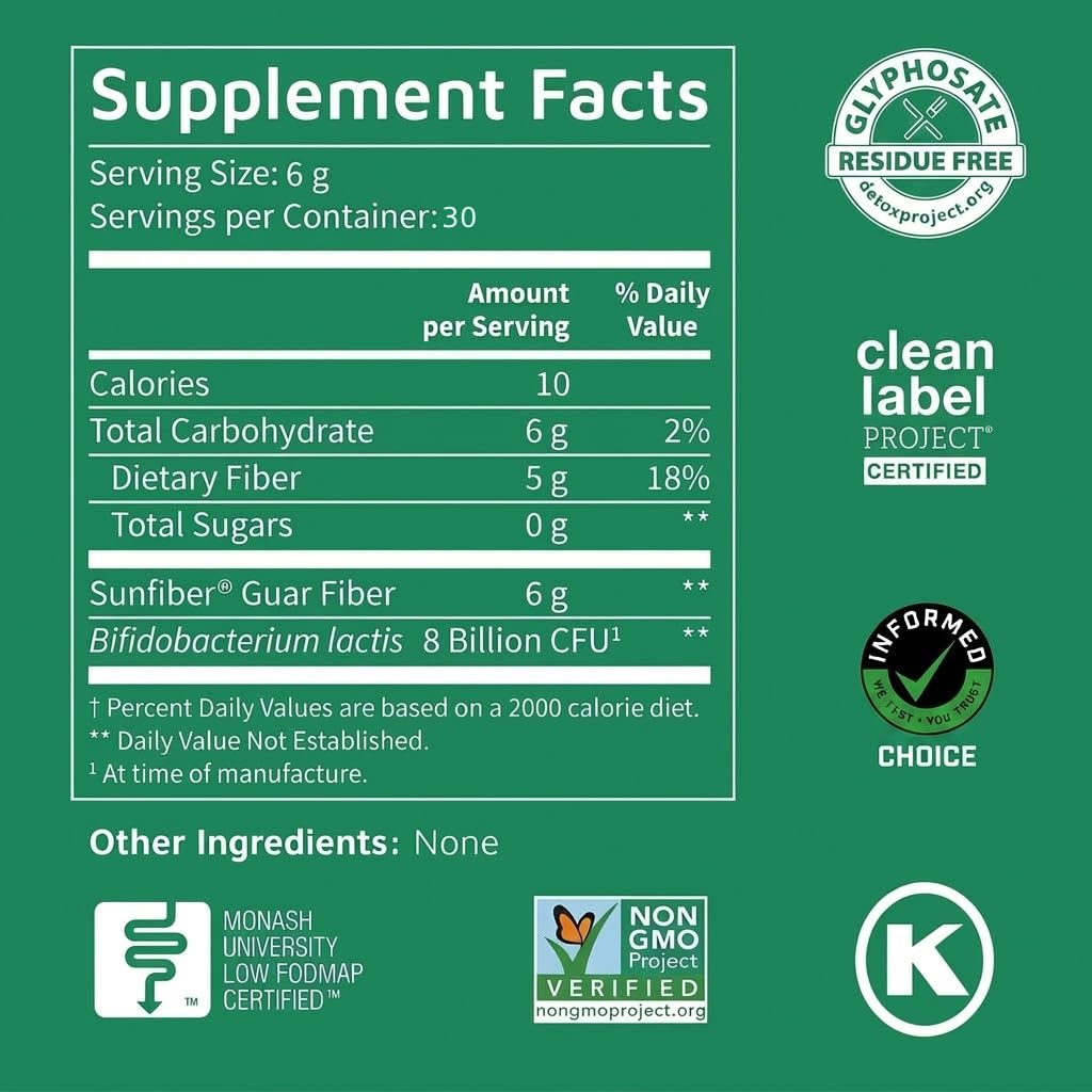Tomorrow's Nutrition Sunfiber Synbiotic for Digestive Health

