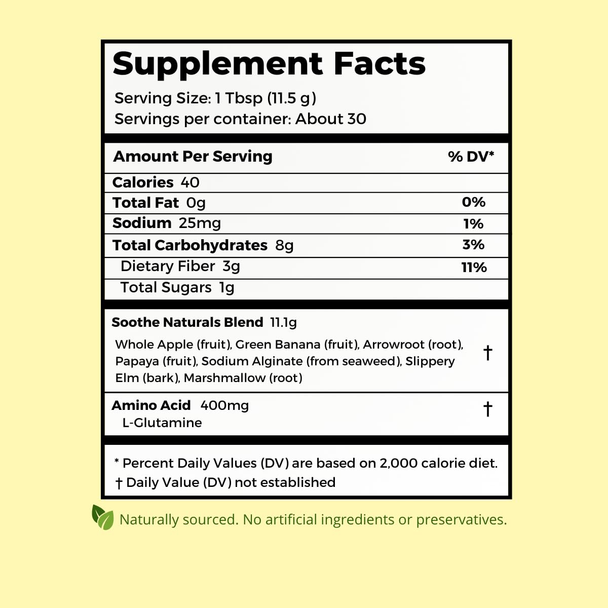 Soothe Naturals Acid Reflux Powder for Gut Health

