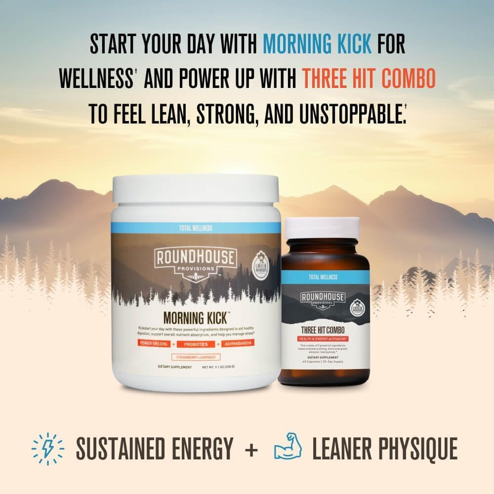 Morning Kick Greens Powder Chuck Norris Probiotics


