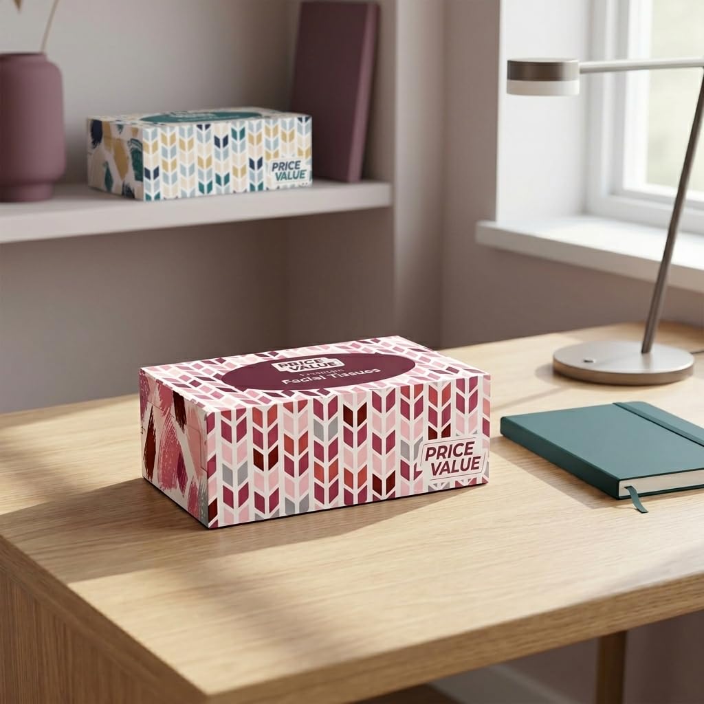 Facial Tissues Bulk 2-Ply Soft and Durable

