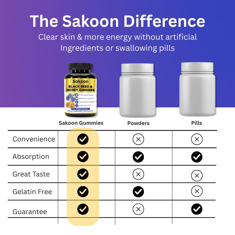 Sakoon Black Seed Oil Supplement with Honey & Thymoquinone


