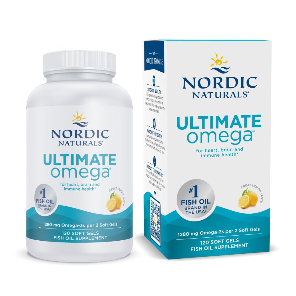 Nordic Naturals Ultimate Omega Omega-3 Fish Oil Non-GMO Supplement