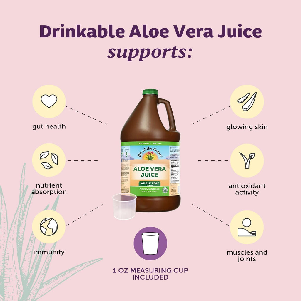 Aloe Vera Juice by Lily of the Desert - Organic Whole Leaf

