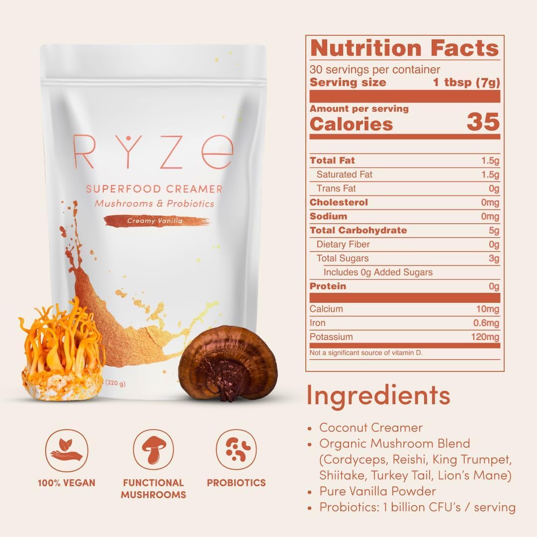 RYZE Mushroom Coffee Bundle with Probiotics

