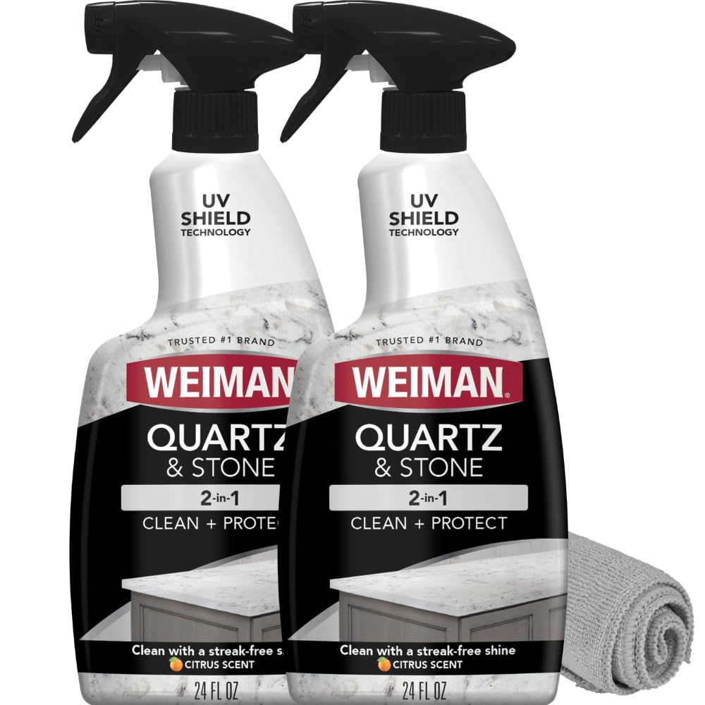 Weiman Quartz Countertop Cleaner and Polish | UV Protection

