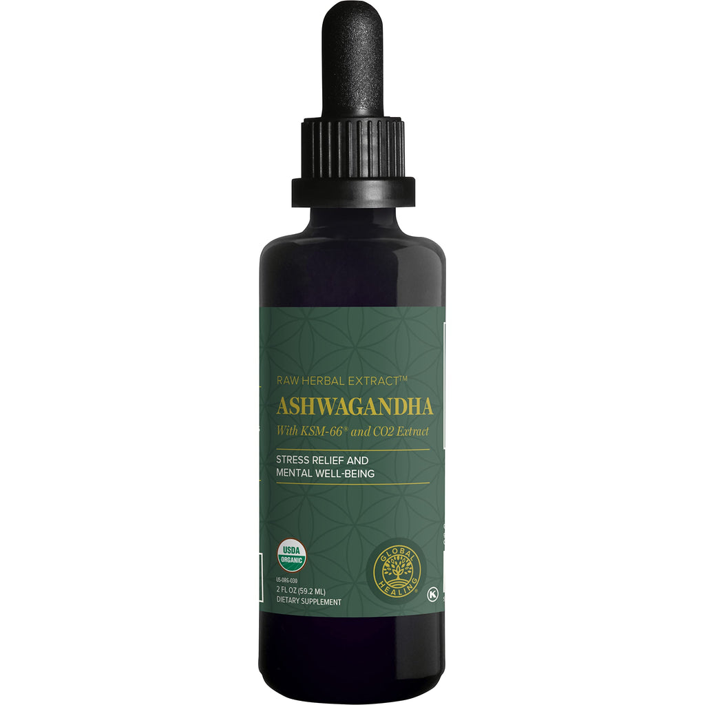 Global Healing Center Ashwagandha Drops with KSM-66 | Stress

